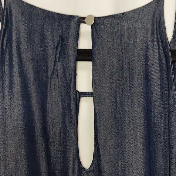 Fab'rik 100% Rayon Denim look halter dress - Picture 6 of 10